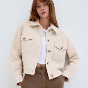 Aritzia Wilfred Women's Cream Jacket